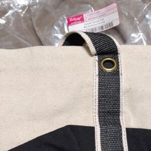 Thirty-One Black and Cream Tote Bag